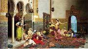 unknow artist Arab or Arabic people and life. Orientalism oil paintings  379 painting